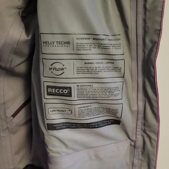 Helly Hansen Women's Magenta Ski Jacket - Picture 4 of 5